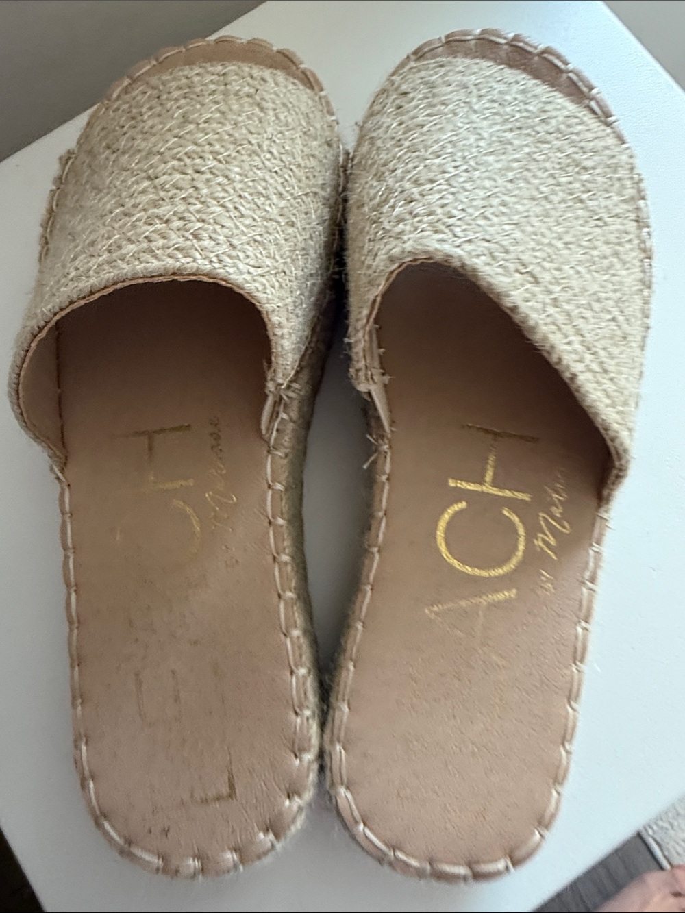 Casual Woven Espadrille Slide Sandals - Natural Beige - Picture 2 of 2